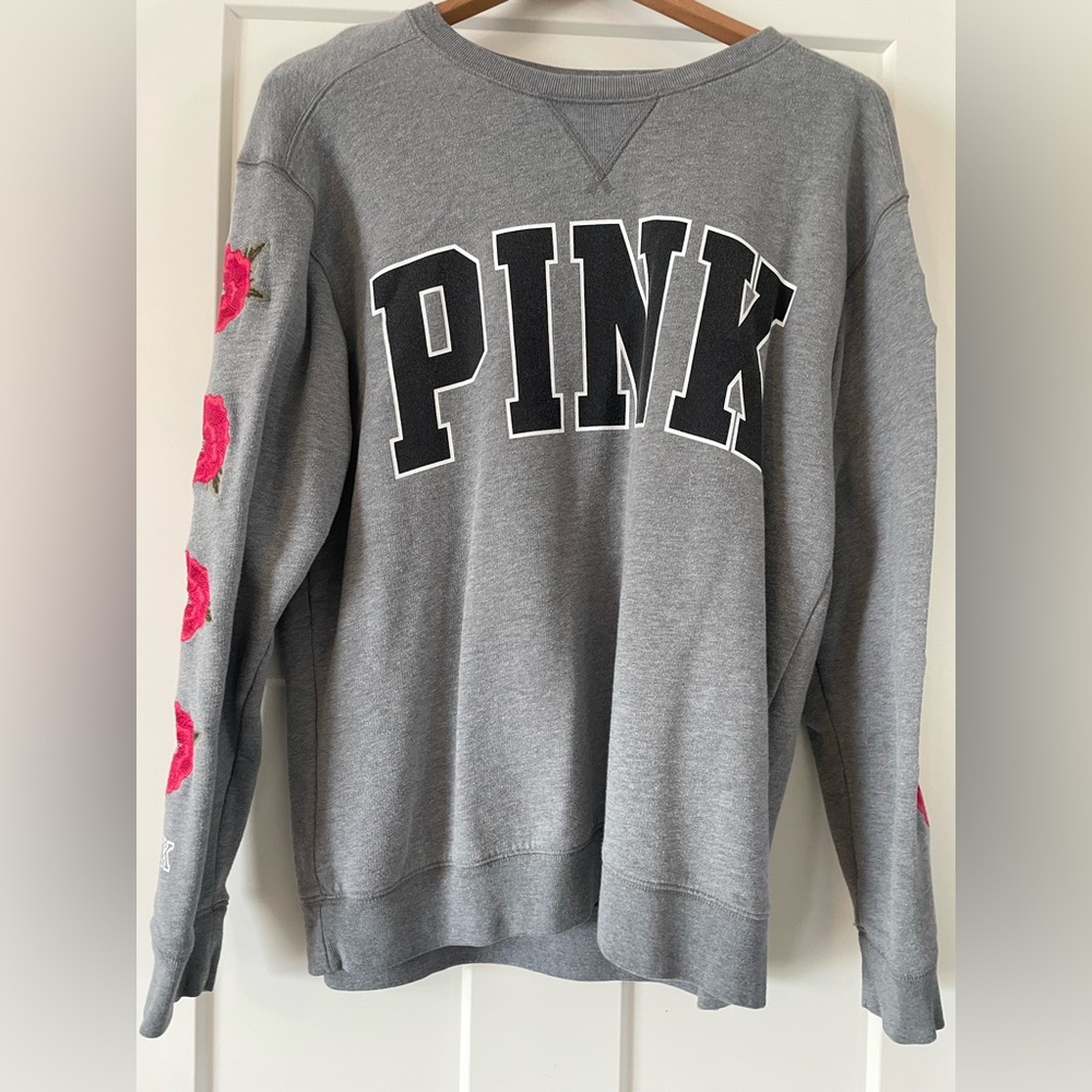 Victoria Secret vintage PINK embroidered sweatshirt